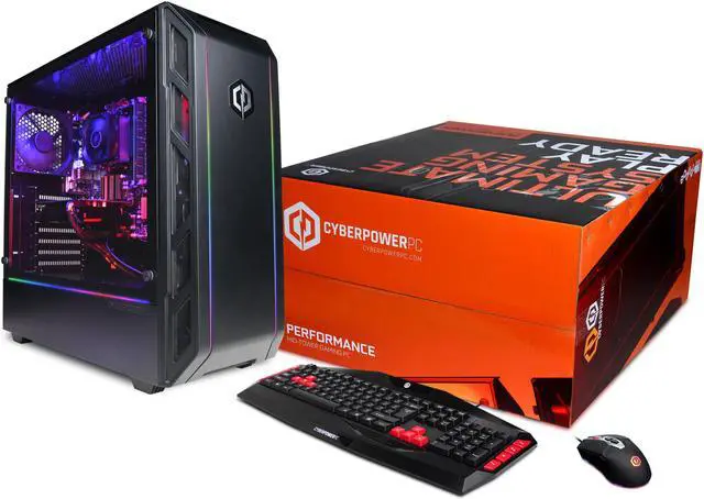 Alt view image 6 of 6 - CYBERPOWERPC Gamer Force ET9958 - Gaming Desktop PC - AMD Ryzen 5 1400 (4-Core 3.4 GHz) AMD Radeon RX 570 (4 GB) 8 GB DDR4 480 GB SSD Windows 10 Home 64-bit