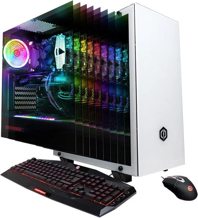 Main image of CyberpowerPC Gaming Desktop Gamer Force ET8832 AMD Ryzen 7 2700X 16GB DDR4 2TB HDD 240GB SSD GeForce RTX 2070 Windows 10 Home 64-bit