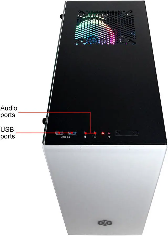 Alt view image 7 of 8 - CyberpowerPC Gaming Desktop Gamer Force ET8832 AMD Ryzen 7 2700X 16GB DDR4 2TB HDD 240GB SSD GeForce RTX 2070 Windows 10 Home 64-bit