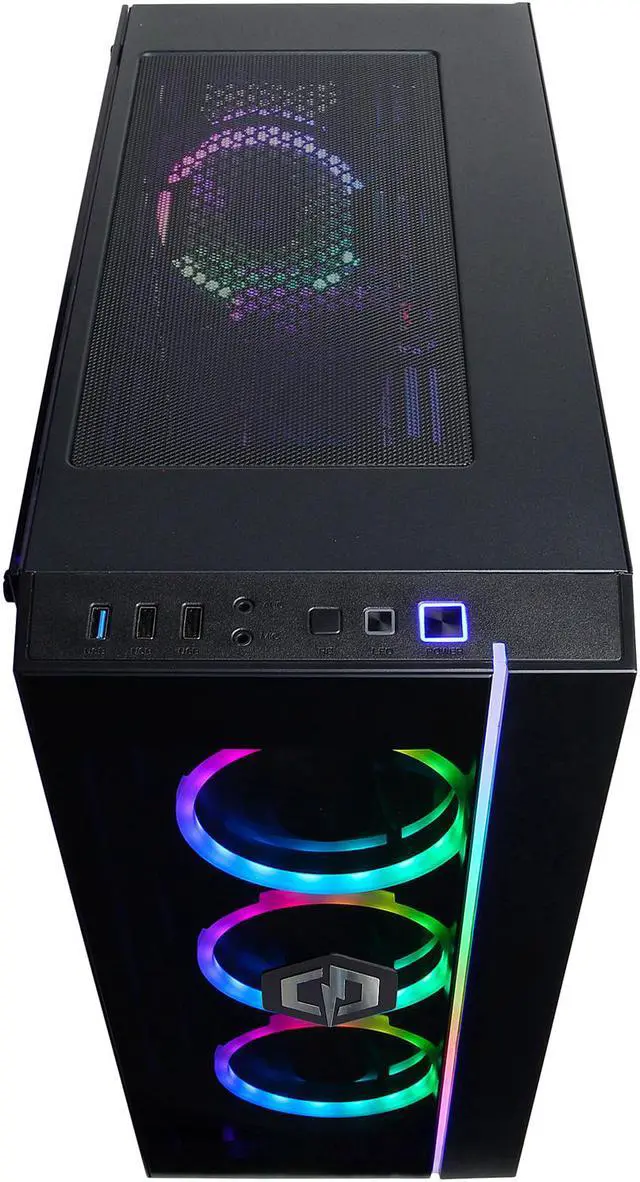 Alt view image 3 of 6 - CyberpowerPC Gaming Desktop Gamer Xtreme C768LQ Intel Core i7-10700K 16GB DDR4 1TB HDD 500GB SSD GeForce RTX 3080 Windows 10 Home 64-bit