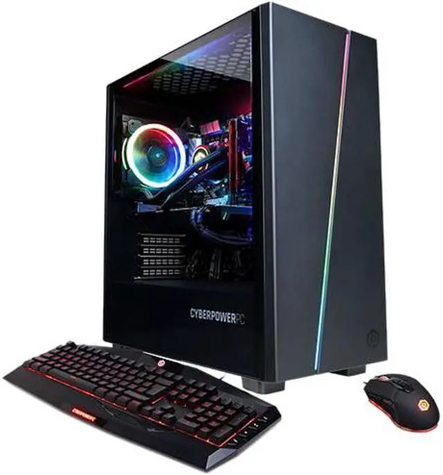 Main image of CyberpowerPC Gaming Desktop Gamer Supreme Liquid Cool SLC10000CPGV5 Intel Core i7 10th Gen 10700K (3.80 GHz) 16 GB DDR4 1 TB PCIe SSD NVIDIA GeForce RTX 2060 Windows 10 Home 64-bit