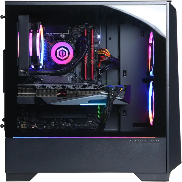 Alt view image 5 of 6 - CyberpowerPC Gaming Desktop Gamer Xtreme GX60110LQ Intel Core i9-11900KF 32GB DDR4 2TB HDD 1TB SSD GeForce RTX 3080 Ti Windows 10 Home 64-bit