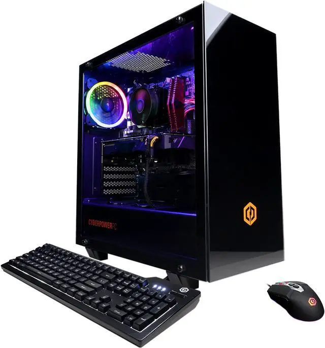 Main image of CyberpowerPC Gaming Desktop Gamer Master GM60700 AMD Ryzen 5 5600X 8GB DDR4 1 TB NVMe SSD GeForce RTX 3060 Windows 11 Home 64-bit