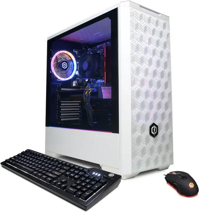 Main image of CyberpowerPC Gaming Desktop Gamer Master GM60710 AMD Ryzen 5 7600 16GB DDR5 1TB PCIe SSD GeForce RTX 4060 Ti Windows 11 Home 64-bit
