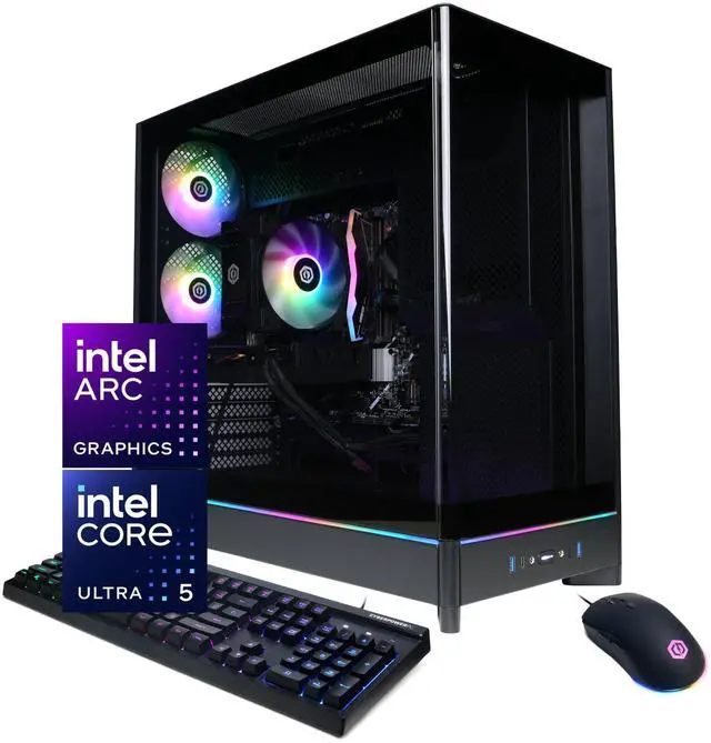 Main image of CyberPowerPC Gamer Xtreme GX70020 - Intel Core Ultra 5 225F 3.3GHz CPU, 16GB DDR5, Intel Arc B580 12GB, 2TB PCIe 4.0 NVMe SSD & Win 11 Home