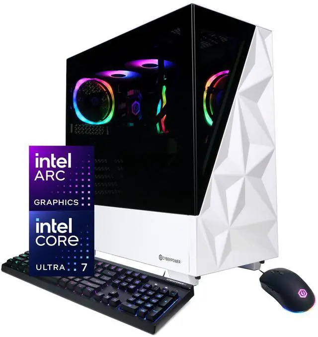 Main image of CyberPowerPC Gamer Supreme Liquid Cool GXL70040 - Intel Core Ultra 7 265F 2.4GHz CPU, 32GB DDR5, Intel Arc B580 12GB, 2TB PCIe 4.0 NVMe SSD & Win 11 Home