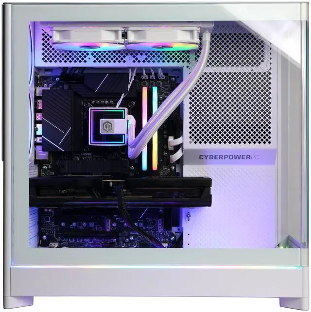 Alt view image 7 of 7 - CyberPowerPC Gamer Supreme Liquid Cool GXL70080 - Intel Core i7-14700KF 3.4GHz CPU, 32GB DDR5, NVIDIA GeForce RTX 5070 Ti 16GB, 2TB PCIe 4.0 NVMe SSD & Win 11 Home