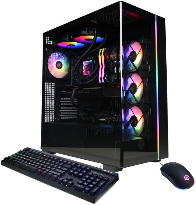 Main image of CyberPowerPC Gamer Supreme Liquid Cool GML70060 - AMD Ryzen 7 7800X3D 4.2GHz CPU, 32GB DDR5, NVIDIA GeForce RTX 5070 Ti 16GB, 2TB PCIe 4.0 NVMe SSD & Win 11 Home