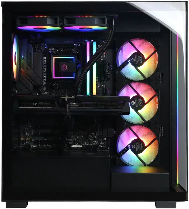 Alt view image 6 of 6 - CyberPowerPC Gamer Supreme Liquid Cool GML70060 - AMD Ryzen 7 7800X3D 4.2GHz CPU, 32GB DDR5, NVIDIA GeForce RTX 5070 Ti 16GB, 2TB PCIe 4.0 NVMe SSD & Win 11 Home