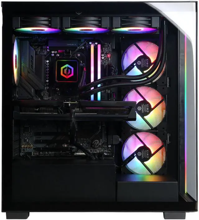 Alt view image 6 of 6 - CyberPowerPC Gamer Supreme Liquid Cool GML70120 - AMD Ryzen 7 9800X3D 4.7GHz CPU, 32GB DDR5, NVIDIA GeForce RTX 5070 Ti 16GB, 2TB PCIe 4.0 NVMe SSD & Win 11 Home