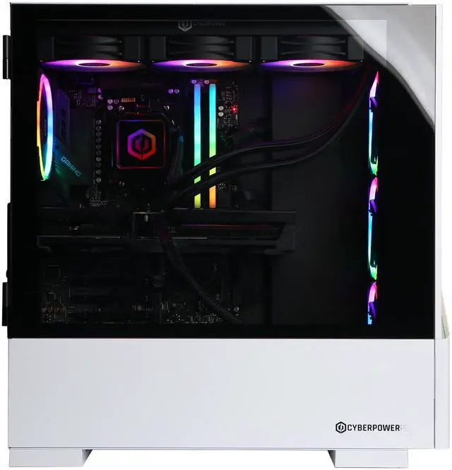 Alt view image 6 of 6 - CyberPowerPC Gamer Supreme Liquid Cool GML70090 - AMD Ryzen 9 9900X 4.4GHz CPU, 32GB DDR5, NVIDIA GeForce RTX 5070 Ti 16GB, 2TB PCIe 4.0 NVMe SSD & Win 11 Home