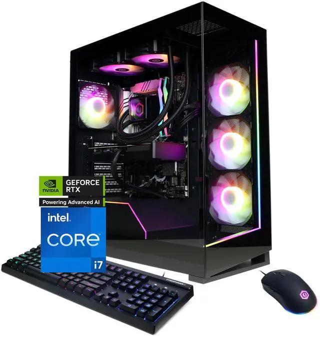 Main image of CyberPowerPC Gamer Supreme Liquid Cool GXL70230 - Intel Core i7-14700KF 3.4GHz CPU, 32GB DDR5, NVIDIA GeForce RTX 5070 12GB, 1TB PCIe 4.0 NVMe SSD & Win 11 Home