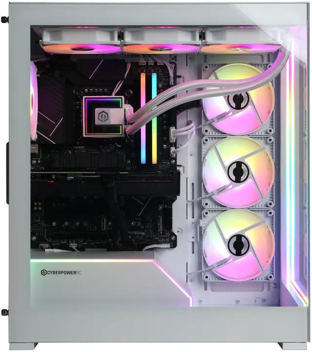 Alt view image 7 of 7 - CyberPowerPC Gamer Supreme Liquid Cool GXL70260 - Intel Core i9-14900KF 3.2GHz CPU, 32GB DDR5, NVIDIA GeForce RTX 5070 12GB, 1TB PCIe 4.0 NVMe SSD & Win 11 Home