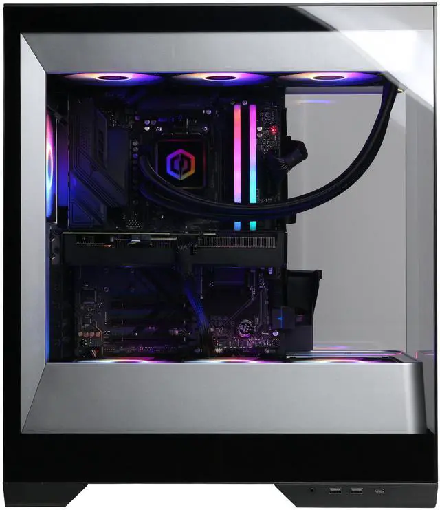 Alt view image 6 of 6 - CyberPowerPC Gamer Supreme Liquid Cool GML70320 - AMD Ryzen 9 9900X 4.4GHz CPU, 32GB DDR5, NVIDIA GeForce RTX 5070 12GB, 2TB PCIe 4.0 NVMe SSD & Win 11 Home