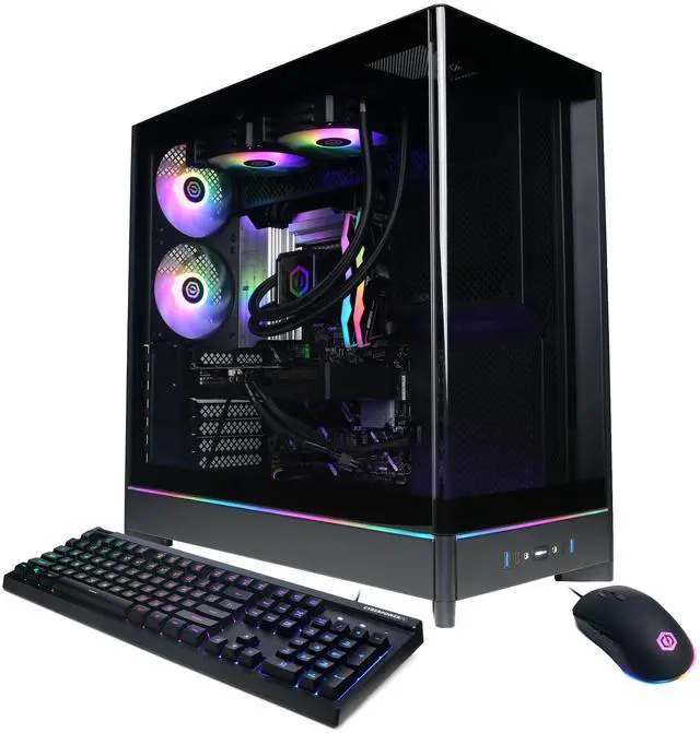 Alt view image 2 of 7 - CyberPowerPC Gamer Supreme Liquid Cool GXL70340 - Intel Core Ultra 9 285 2.5GHz CPU, 32GB DDR5, AMD Radeon RX 9070 XT 16GB, 2TB PCIe 4.0 NVMe SSD & Win 11 Home