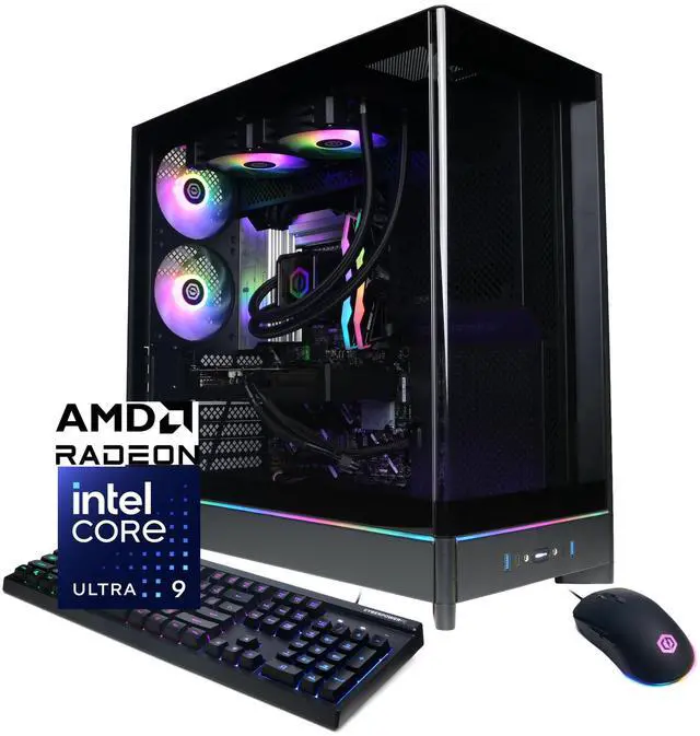 Main image of CyberPowerPC Gamer Supreme Liquid Cool GXL70340 - Intel Core Ultra 9 285 2.5GHz CPU, 32GB DDR5, AMD Radeon RX 9070 XT 16GB, 2TB PCIe 4.0 NVMe SSD & Win 11 Home