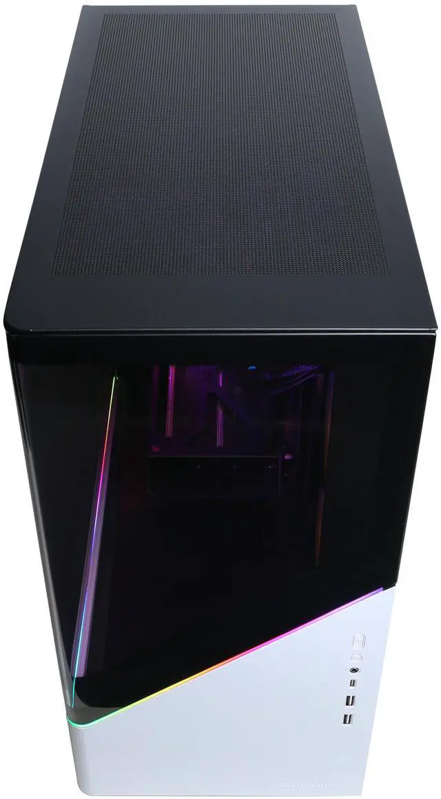 Alt view image 3 of 6 - CyberPowerPC Gamer Supreme Liquid Cool GML70370 - AMD Ryzen 7 9800X3D 4.7GHz CPU, 32GB DDR5, AMD Radeon RX 9070 XT 16GB, 2TB PCIe 4.0 NVMe SSD & Win 11 Home