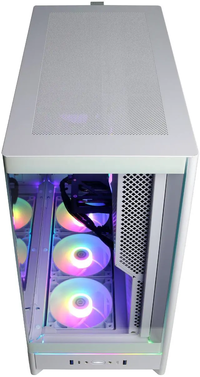 Alt view image 4 of 7 - CyberPowerPC Gamer Supreme Liquid Cool GXL70490 - Intel Core Ultra 7 265KF 3.9GHz CPU, 32GB DDR5, NVIDIA GeForce RTX 5060 Ti 16GB, 2TB PCIe 4.0 NVMe SSD & Win 11 Home