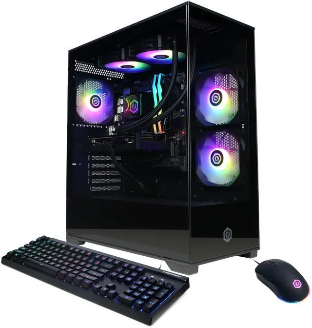 Alt view image 2 of 7 - CyberPowerPC Gamer Supreme Liquid Cool GXL70500 - Intel Core i9-14900F 2.0GHz CPU, 32GB DDR5, NVIDIA GeForce RTX 5060 Ti 16GB, 2TB PCIe 4.0 NVMe SSD & Win 11 Home