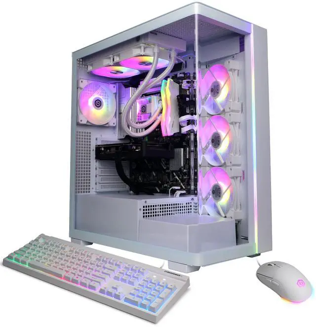 Alt view image 2 of 7 - CyberPowerPC Gamer Supreme Liquid Cool GXL70520 - Intel Core Ultra 9 285 2.5GHz CPU, 32GB DDR5, NVIDIA GeForce RTX 5060 Ti 16GB, 2TB PCIe 4.0 NVMe SSD & Win 11 Home