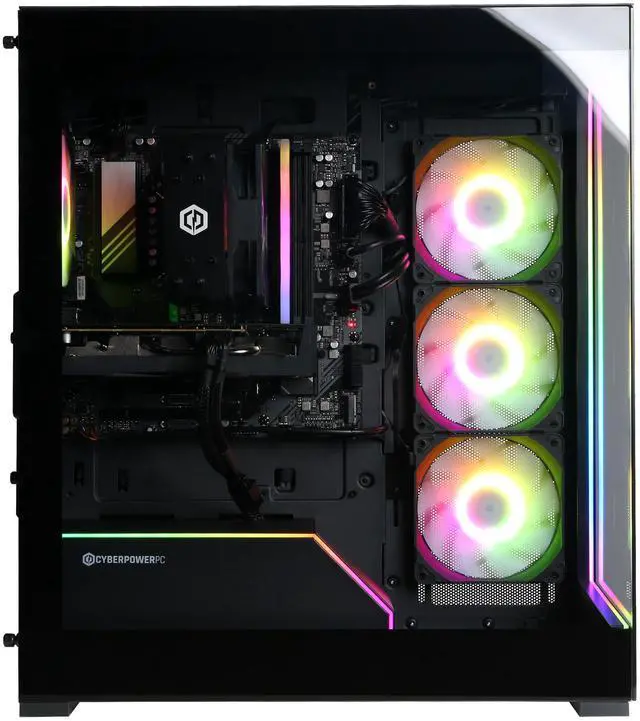 Alt view image 7 of 7 - CyberPowerPC Gamer Xtreme GXL70590 - Intel Core Ultra 5 225F 3.3GHz CPU, 16GB DDR5, NVIDIA GeForce RTX 5060 Ti 8GB, 2TB PCIe 4.0 NVMe SSD & Win 11 Home