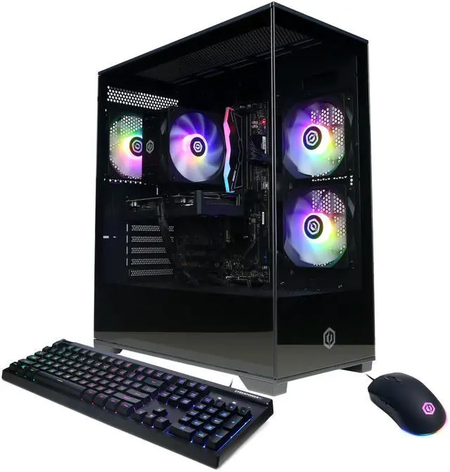 Main image of CyberPowerPC Gamer Master GML70620 - AMD Ryzen 5 8400F 4.2GHz CPU, 16GB DDR5, NVIDIA GeForce RTX 5060 Ti 8GB, 1TB PCIe 4.0 NVMe SSD & Win 11 Home