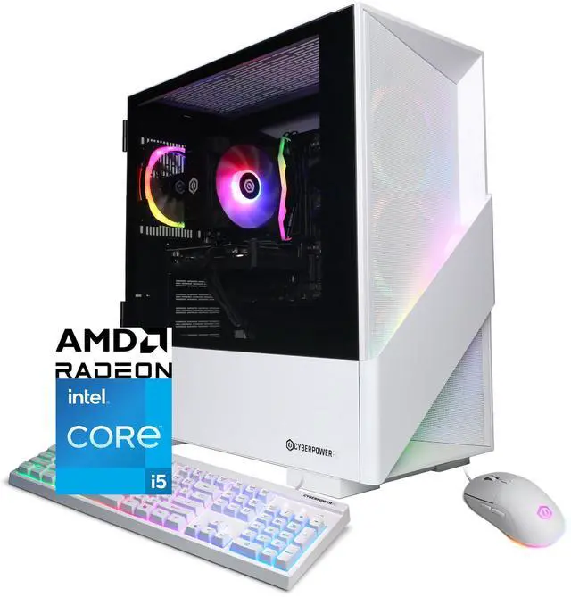 Main image of CyberPowerPC Gamer Xtreme GXL70870 - Intel Core i5-14400F 2.5GHz CPU, 16GB DDR5, AMD Radeon RX 9060 XT 8GB, 1TB PCIe 4.0 NVMe SSD & Win 11 Home