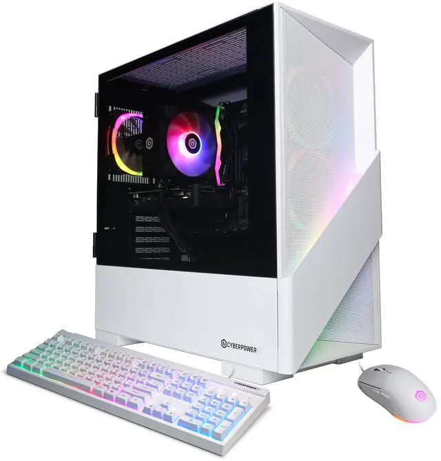 Alt view image 2 of 7 - CyberPowerPC Gamer Xtreme GXL70880 - Intel Core Ultra 5 225F 3.3GHz CPU, 16GB DDR5, AMD Radeon RX 9060 XT 8GB, 1TB PCIe 4.0 NVMe SSD & Win 11 Home