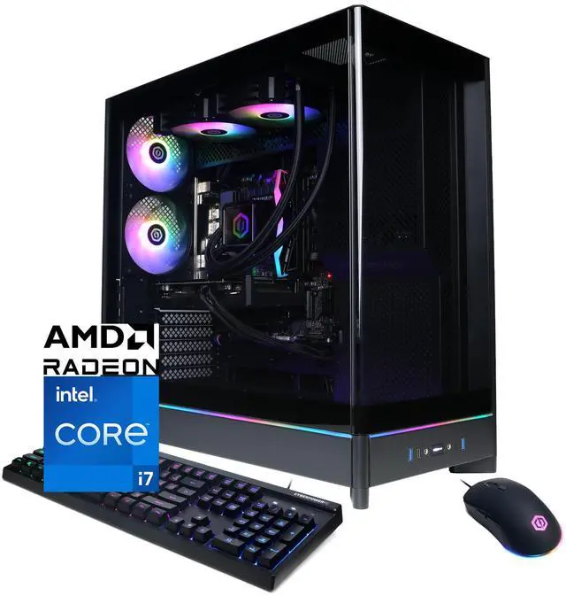 Main image of CyberPowerPC Gamer Supreme Liquid Cool GXL70890 - Intel Core i7-14700F 2.1GHz CPU, 16GB DDR5, AMD Radeon RX 9060 XT 8GB, 2TB PCIe 4.0 NVMe SSD & Win 11 Home