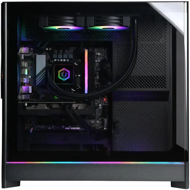 Alt view image 7 of 7 - CyberPowerPC Gamer Supreme Liquid Cool GXL70900 - Intel Core Ultra 7 265F 2.4GHz CPU, 16GB DDR5, AMD Radeon RX 9060 XT 8GB, 2TB PCIe 4.0 NVMe SSD & Win 11 Home