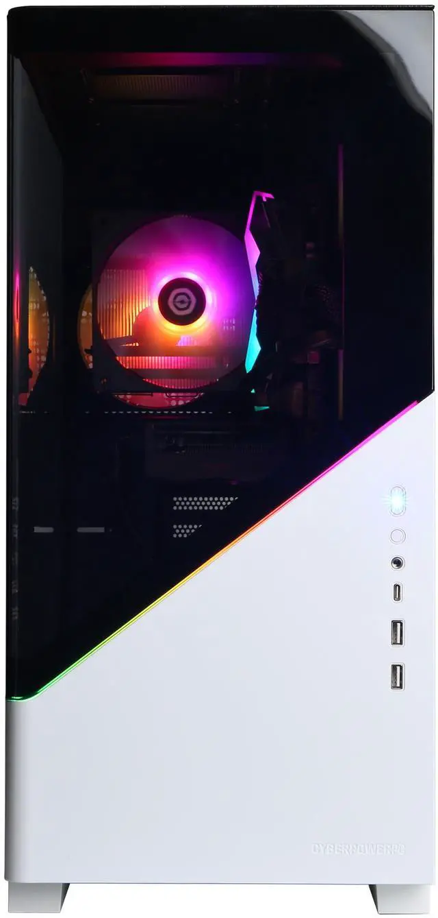 Alt view image 2 of 6 - CyberpowerPC Gaming Desktop PC Gamer Xtreme GX70922 Intel Core i7-14700F 16GB DDR5 2TB NVMe SSD GeForce RTX 5050 Windows 11 Home