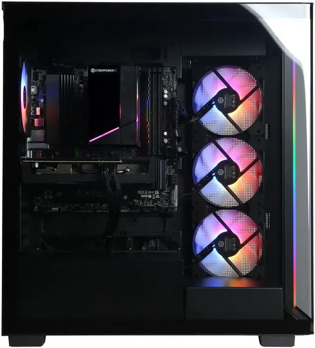 Alt view image 3 of 6 - CyberPowerPC Gamer Master - AMD Ryzen 7 9700F 3.8GHz, 16GB DDR5, AMD Radeon RX 7700 16GB, 1TB PCIe 4.0 NVMe SSD & Windows 11 Home