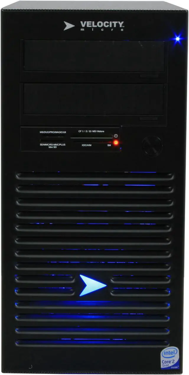 Alt view image 3 of 18 - Velocity Micro Desktop PC Edge Mx215 Intel Core 2 Quad Q8200 4GB DDR2 750GB HDD ATI Radeon HD 4850 Windows Vista Home Premium 64-bit
