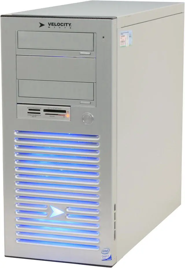 Alt view image 4 of 19 - Velocity Micro Desktop PC Edge Gx325 Intel Core 2 Quad Q9300 4GB DDR2 500GB HDD Dual ATI Radeon HD 4850 Windows Vista Home Premium 64-bit