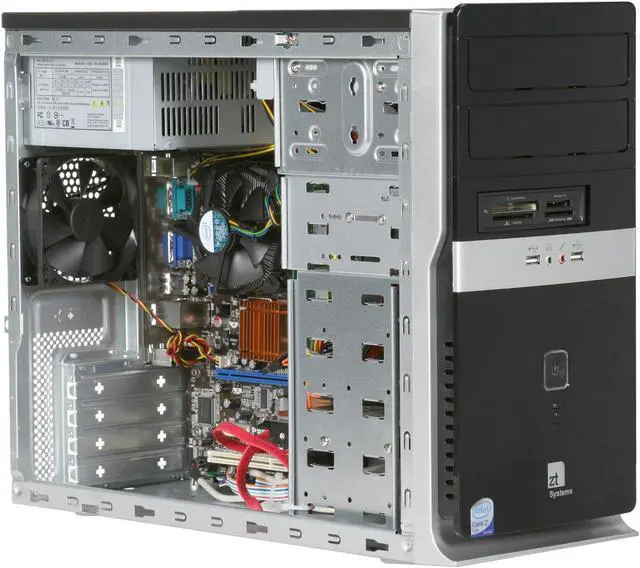 Alt view image 7 of 9 - ZT Desktop PC Affinity 7311Mi-36 Intel Core 2 Duo E8400 4GB DDR2 500GB HDD Intel GMA 3100 Windows Vista Home Premium 64-bit