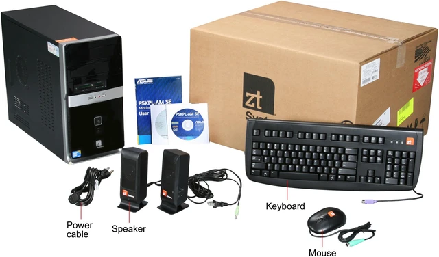 Zt Computer ZT Desktop PC Affinity 7331Mi-40 Intel Core 2 Quad Q9400 4GB DDR2 500GB ...