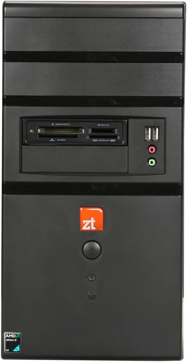 Alt view image 2 of 9 - ZT Desktop PC Element 2093Xa AMD Athlon II X2 240 4GB DDR2 500GB HDD NVIDIA GeForce 6100 Windows 7 Home Premium