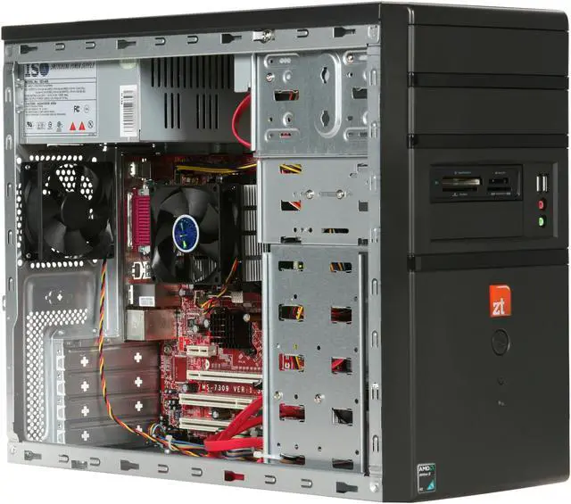 Alt view image 7 of 9 - ZT Desktop PC Element 2093Xa AMD Athlon II X2 240 4GB DDR2 500GB HDD NVIDIA GeForce 6100 Windows 7 Home Premium