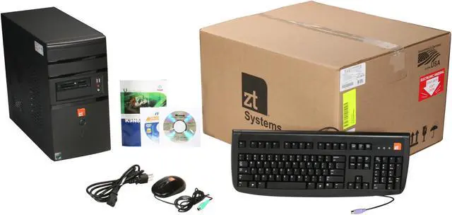 Alt view image 9 of 9 - ZT Desktop PC Element 2093Xa AMD Athlon II X2 240 4GB DDR2 500GB HDD NVIDIA GeForce 6100 Windows 7 Home Premium