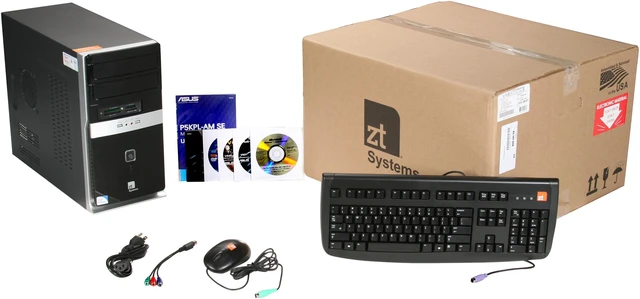 Zt Computer ZT Desktop PC Element 2095Mi-39 Intel Pentium E5400 4GB DDR2 1TB HDD ...
