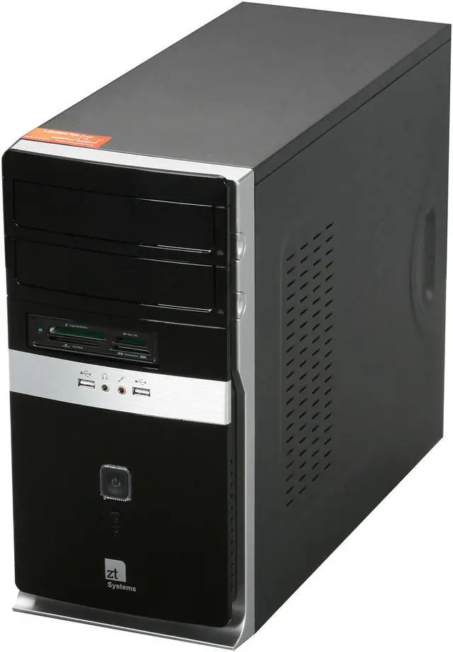 Alt view image 3 of 9 - ZT Desktop PC Affinity 7358Ma AMD Phenom II X4 945 4GB DDR2 500GB HDD ATI Radeon HD 4350 Windows 7 Home Premium