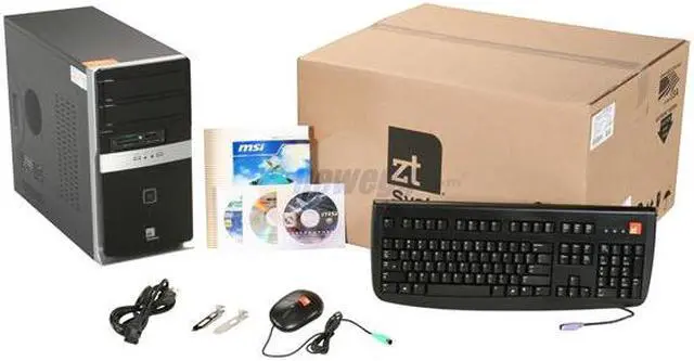 Alt view image 9 of 9 - ZT Desktop PC Affinity 7296La AMD Phenom II X6 1055T 4GB DDR3 500GB HDD ATI Radeon HD 5450 Windows 7 Home Premium 64-bit