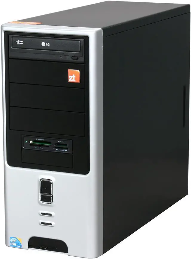 Alt view image 3 of 9 - ZT Desktop PC Affinity 7446Ti Intel Core i5-650 4GB DDR3 500GB HDD ATI Radeon HD 5450 Windows 7 Home Premium 64-bit