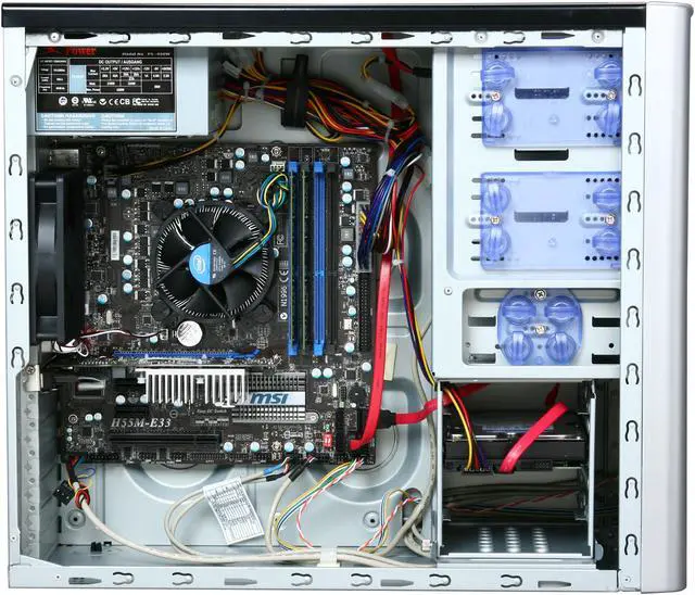 Alt view image 6 of 9 - ZT Desktop PC Affinity 7446Ti Intel Core i5-650 4GB DDR3 500GB HDD ATI Radeon HD 5450 Windows 7 Home Premium 64-bit