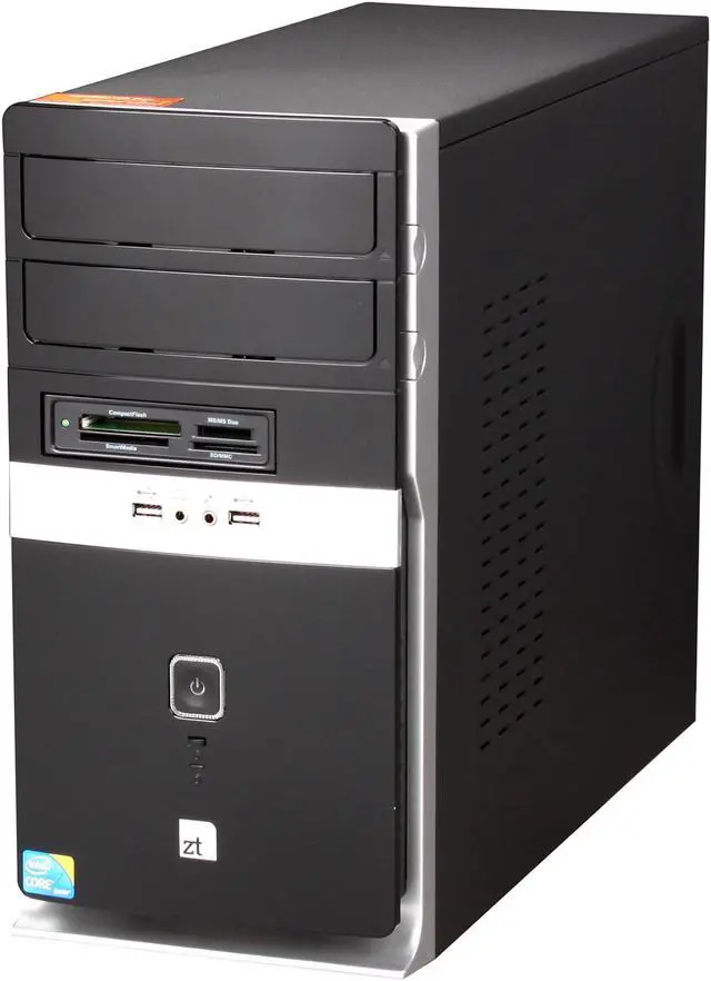Alt view image 3 of 7 - ZT Desktop PC Affinity 7521Mi Intel Core i7-870 8GB DDR3 500GB HDD ATI Radeon HD 5450 Windows 7 Home Premium
