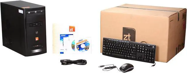 Alt view image 4 of 4 - ZT Desktop PC Element 2161La AMD Athlon II X2 255 2GB DDR3 500GB HDD NVIDIA GeForce 6150 SE Windows 7 Home Premium