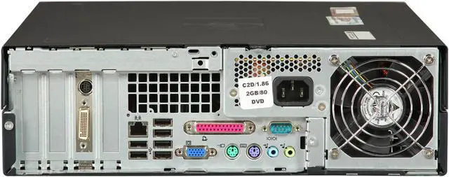 Alt view image 5 of 8 - HP Compaq DC7700 Desktop PC Core 2 Duo 1.86 Ghz 2GB DDR2 80GB HDD Windows 7 Home Premium 64-Bit