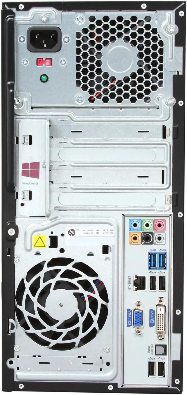 Alt view image 8 of 9 - HP PAVILLION Desktop PC H6U14AA#ABA AMD Elite Quad Core A8 6500 3.50Ghz, 8GB DDR3 RAM, Radeon HD 8570D, 2TB HDD, DTS Sound+ 7.1 Channel Surround Wireless B/G/N DVDRW DL Windows 8 64 Bit