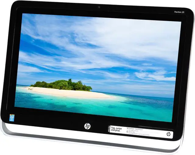 Alt view image 3 of 7 - HP All-in-One PC Pavilion 23-h070 Touchsmart All-in-One (Energy Star) Intel Core i3-4130T 4GB DDR3 1TB HDD 23" Touchscreen Windows 8.1