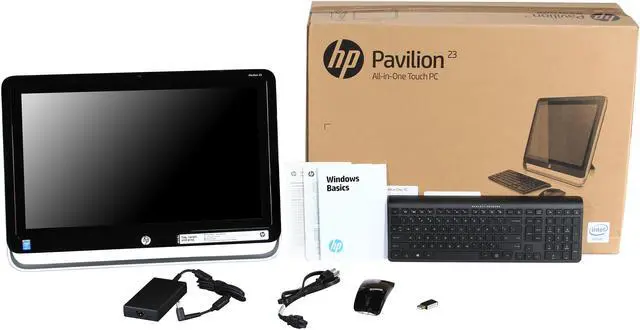 Alt view image 7 of 7 - HP All-in-One PC Pavilion 23-h070 Touchsmart All-in-One (Energy Star) Intel Core i3-4130T 4GB DDR3 1TB HDD 23" Touchscreen Windows 8.1